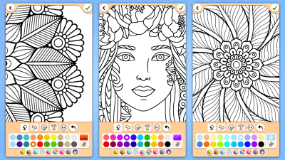 Screenshot of the application Mandala Coloring Book - #8