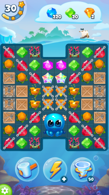 Screenshot of the application Pirate's Treasure - Three in a Row - #8