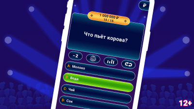 Screenshot of the application Millionaire 2022 - #8
