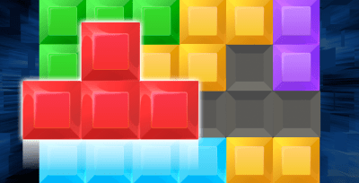 Screenshot of the application Quadris (Tetris blocks) - #4