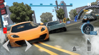 Screenshot of the application Racing In Car 3D - #3