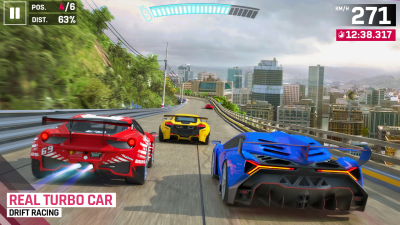 Screenshot of the application Turbo Drift Race 3d - #7