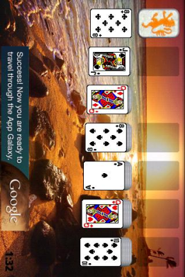 Screenshot of the application Beautiful beaches in Solitaire - #3