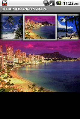 Screenshot of the application Beautiful beaches in Solitaire - #4