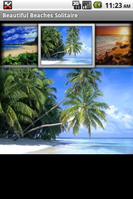 Screenshot of the application Beautiful beaches in Solitaire - #5