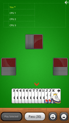 Screenshot of the application Bullsht Card Game - #2