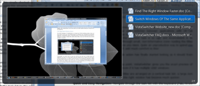 Screenshot of the application VistaSwitcher - #3