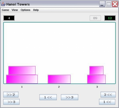 Screenshot of the application Hanoi Towers - #1