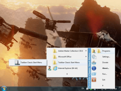 Screenshot of the application Taskbar Classic Start Menu - #3