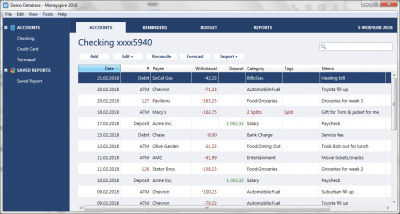 Screenshot of the application Moneyspire - #2