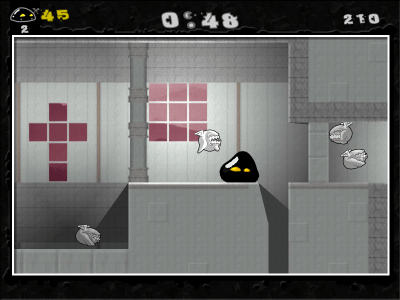 Screenshot of the application Gish - #2