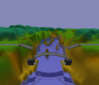 Screenshot of the application Bridge Construction Set - #4