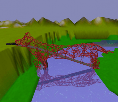Screenshot of the application Bridge Construction Set - #6
