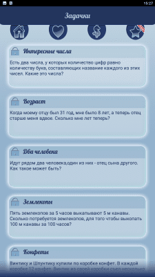 Screenshot of the application Logic, Tasks, Puzzles - #2