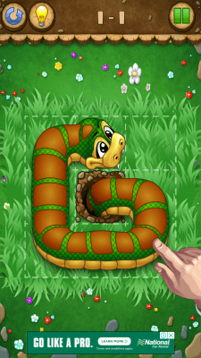 Screenshot of the application Snakes and apples - #4