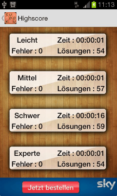 Screenshot of the application Sudoku Free - #3