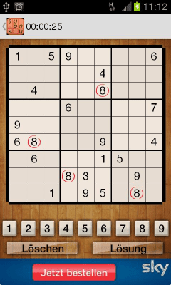Screenshot of the application Sudoku Free - #5