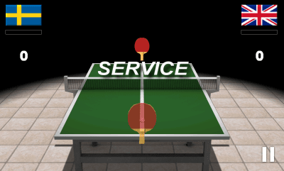 Screenshot of the application Virtual Table Tennis 3D - #3