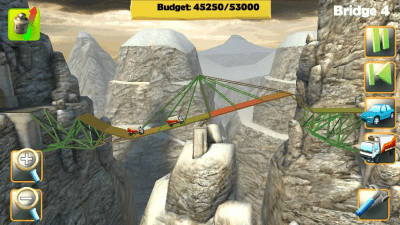 Screenshot of the application Bridge Constructor - #3