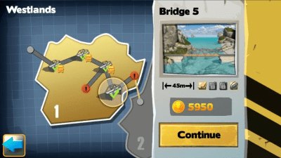 Screenshot of the application Bridge Constructor - #4