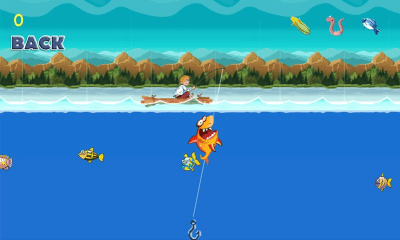 Screenshot of the application Playing fishing on the lake - #3