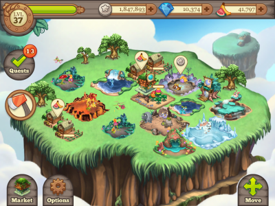 Screenshot of the application Tiny Monsters - #5