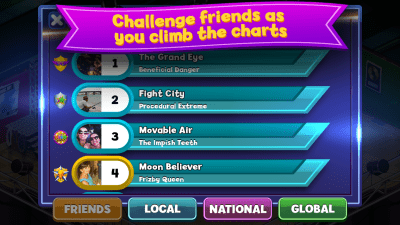 Screenshot of the application Band Stars - #6