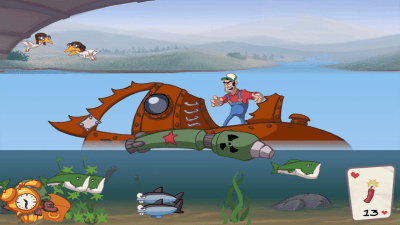 Screenshot of the application Super Dynamite Fishing - #9