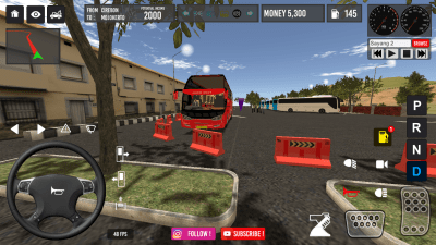 Screenshot of the application IDBS Bus Simulator - #4