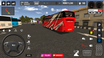 Screenshot of the application IDBS Bus Simulator - #7
