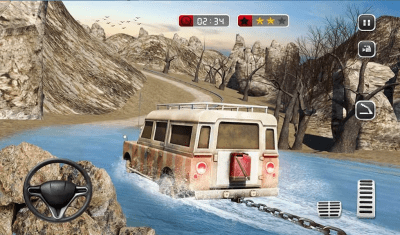 Screenshot of the application Extreme Offroad Mud Truck Simulator 6x6 Spin Tires - #5