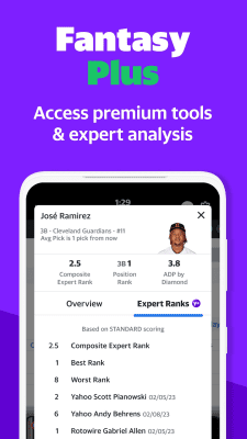 Screenshot of the application Yahoo Fantasy Sports - #5