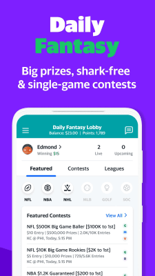 Screenshot of the application Yahoo Fantasy Sports - #6