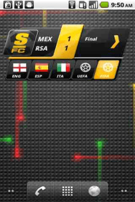 Screenshot of the application ScoreMobile FC - #2