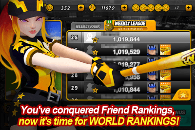 Screenshot of the application LINE Homerun Battle Burst - #2