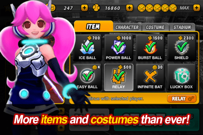 Screenshot of the application LINE Homerun Battle Burst - #5