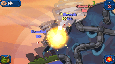 Screenshot of the application Worms 2: Armageddon - #5