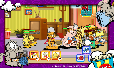 Screenshot of the application Garfields Defense - #3