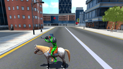Screenshot of the application Rope Frog Ninja Hero - Strange Gangster Vegas - #3