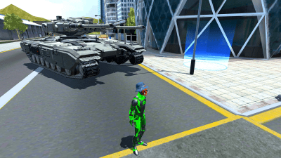 Screenshot of the application Rope Frog Ninja Hero - Strange Gangster Vegas - #6
