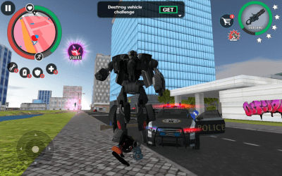Screenshot of the application Stickman Rope Hero 2 - #8