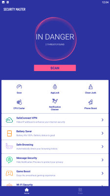 Screenshot of the application Security Master - #2