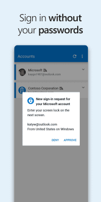 Screenshot of the application Microsoft Authenticator - #1