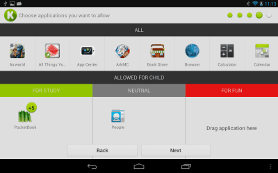 Screenshot of the application KidRead: parental control - #2