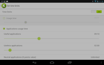 Screenshot of the application KidRead: parental control - #3