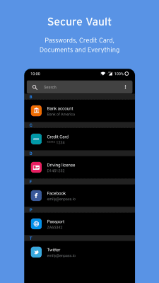 Screenshot of the application Enpass Password Manager - #3