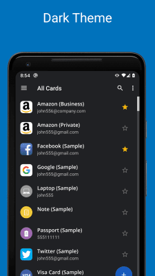 Screenshot of the application SafeInCloud Password Manager - #5