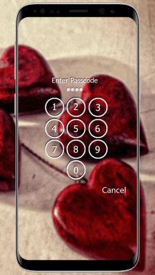 Screenshot of the application Heart Lock Screen - #6