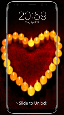 Screenshot of the application Heart Lock Screen - #7