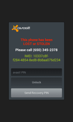 Screenshot of the application Anti-Theft (rooting) - #7